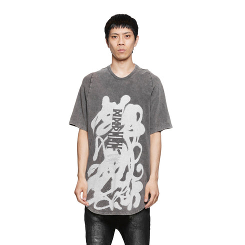 JULIUS 887CPM4 Dustxwh / Jd Abstract Graffiti Tee